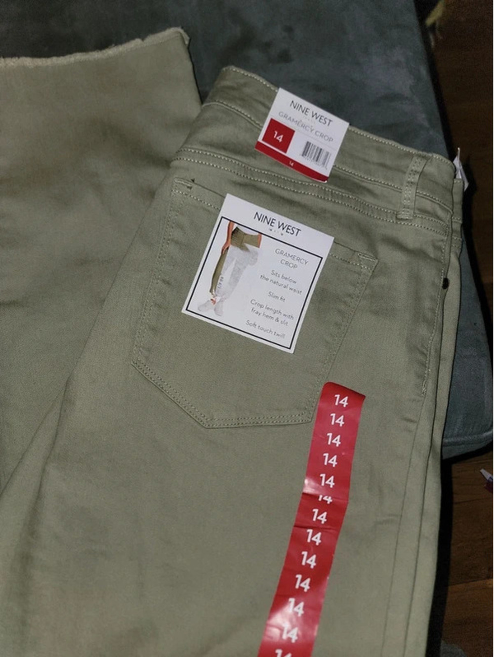 Nine west gramercy crop jeans size 14